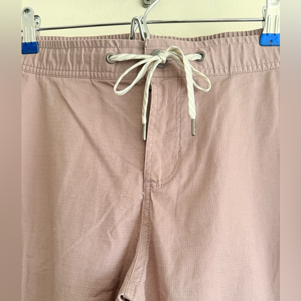 Vuori Women's hiking drawstring pull on organic cotton Pants - Mauve size‎ large - Picture 4 of 15